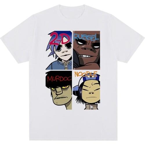 Gorillaz Summer Music Band t-shirt Cotton Men T shirt New TEE TSHIRT Womens tops