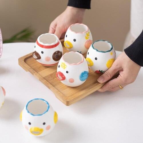 Cute Egg Separator Convenient Cartoon Oval Beak Design Egg Divider Ceramic Chicken Shape Yolk Protein Filter for Daily Used