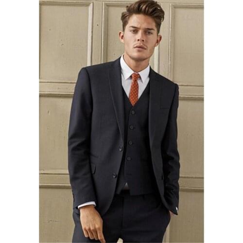 New Men’s Suit Smolking Noivo Terno Slim Fit Easculino Evening Suits For Men Black Grey Groom Tuxedos paty prom wedding Clothinf