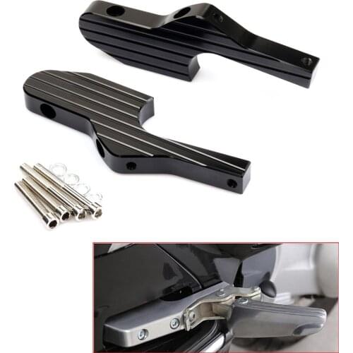 New Passenger Foot Peg Extensions Extended Footpegs for Vespa GT GTS GTV 60 125 200 250 300 300ie Vespa Motorcycle Accessories
