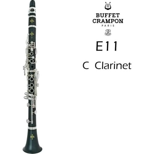 Buffet Crampon E11 Clarinet in C Brand New 17 Keys Bakelite or Ebony Wood Body Nickel Plated Musical Instrument With Case