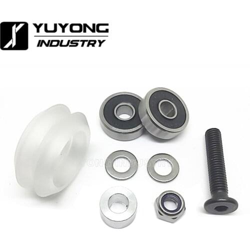 New listing High precision clear Polycarbonate Xtreme Dual v wheel kits for Openbuilds v-slot linear rail system