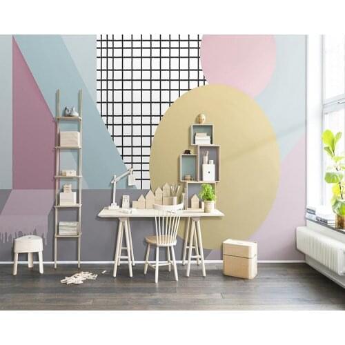 Custom wallpaper Simple abstract line background wall