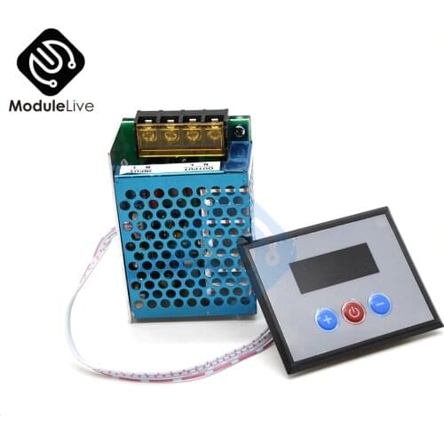 4KW 4000W 220V AC SCR Voltage Regulator Dimmer Electric Motor Speed Temperature Controller+Digital Meters For Water Heater Motor