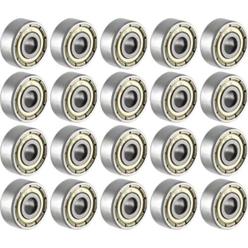 623ZZ Deep Groove Ball Bearing Double Shield , 3mm x 10mm x 4mm Bearing Steel Bearings (Pack of 20)