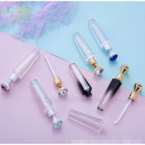 Silicone tube cosmetic Empty Lipstick Tube,Lip Balm ,Makeup Squeeze Sub-bottling,Clear Lip Gloss Container Makeup Tools