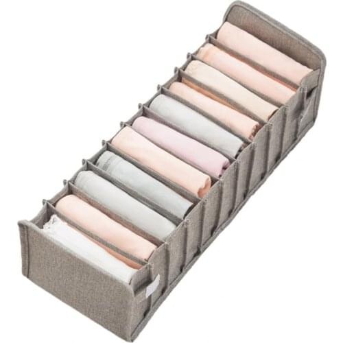 Underclothes Organizer Drawer Type Folding Portable Space Saving Compartment Bra Underpants Underwear Storage Box for Home