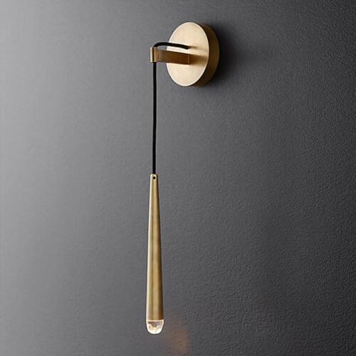 Modern LED Wall Lamp Indoor Modern Gold Metal Wall Light Art Wall Sconce For Restroom Bedroom Beside Aisle Decor Lamp WA084