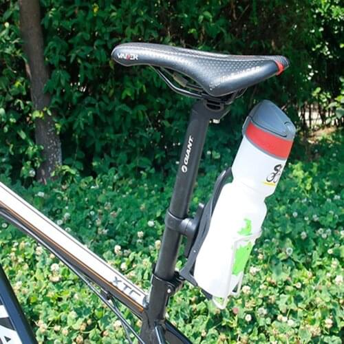 New Rotating Bike Bottle Cage Extension Holder Kettle Bracket Bike Handlebar Saddle Seatpost Water Bottle Accessories