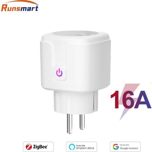 Zigbee Smart Plug Socket Compatible With Philips Hue (requires hub) Alexa Echo Can be Paired With Google Home Voice Zigbee 3.0