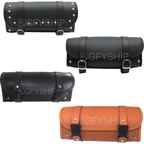 Universal Motorcycle Retro Front Forks Bag Handlebar Tool Boxes Luggage SaddleBag Motorbike Waterproof Bags for Honda for Yamaha