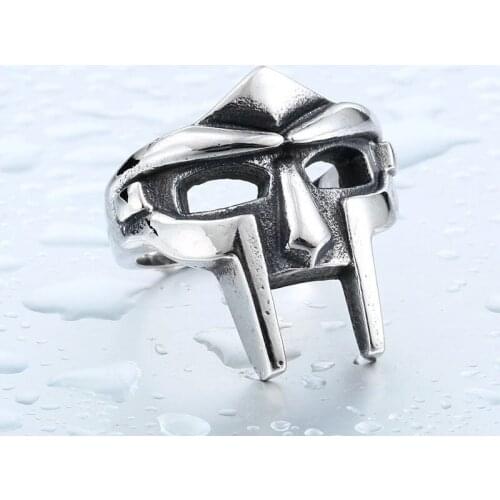 Punk Hip Hop Vintage Jewelry Pharaohs Mask ring For Men Party Charm Jewelry Accessories Motorcycle Ring