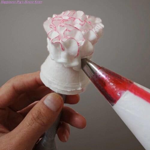 1PCS Rose Flower Aluminum Pastry Tips Cake Nozzle Cupcake Sugar Craft Icing Cream Piping Decorating Stick Pastry Baking Tools