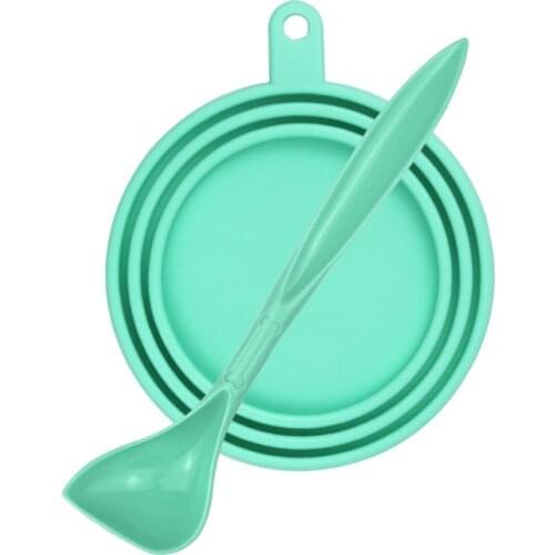 1pc Reusable Pet Food Can Cover Silicone Dog Can Sealing Cap For Puppy And Cats Storage Fresh Top Cap Lid Feeders Pet Supplies