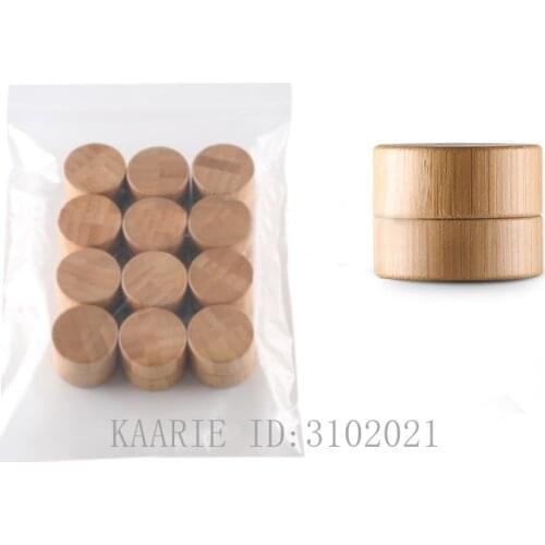 5g 10g Refillable Bottles Natural Bamboo Empty Makeup Jar Pot Travel Face Cream/Lotion/Cosmetic Container Travel Accessories