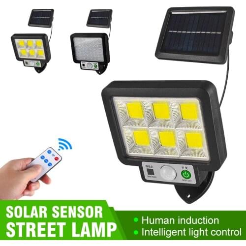 72COB Solar Light Outdoor Human Sensor Wall Street Lamp Garden Lawn Split Type Light Garden Courtyard Sensor Street Lights