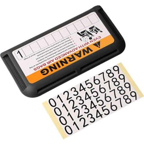 Car Visor Business Card Holder Storage Box Specialized Plug-In Card Temporary Parking Card Board Storage Container