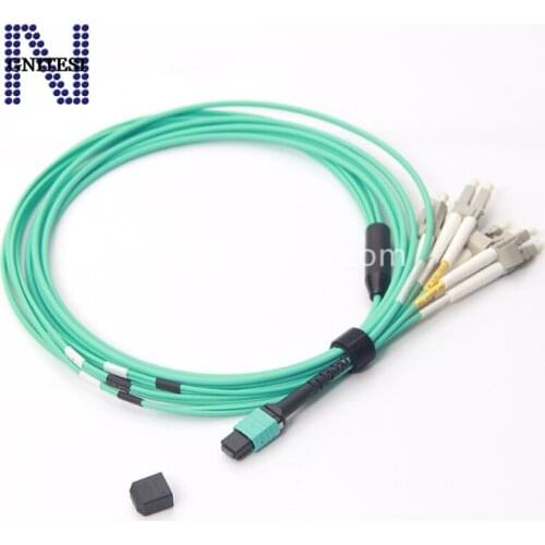 Free shipping Original New 8Cores 10G MPO Jumper MPO-LC Multimode Fiber Optic Patch Cord,5/10m