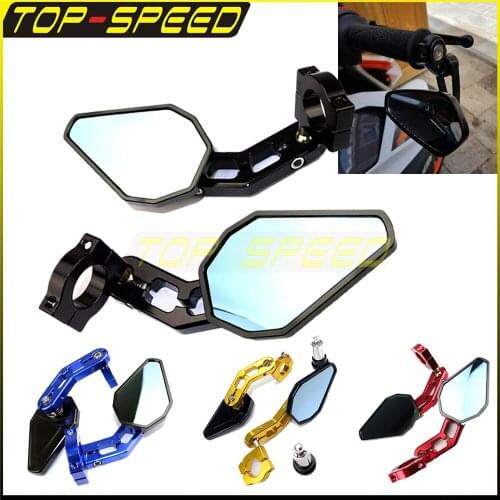 Motorcycle 7/8" 8MM 10MM Handle Bar End Mirrors Side Mirror Universal For All Motorbike With Handebar 1" 7/8