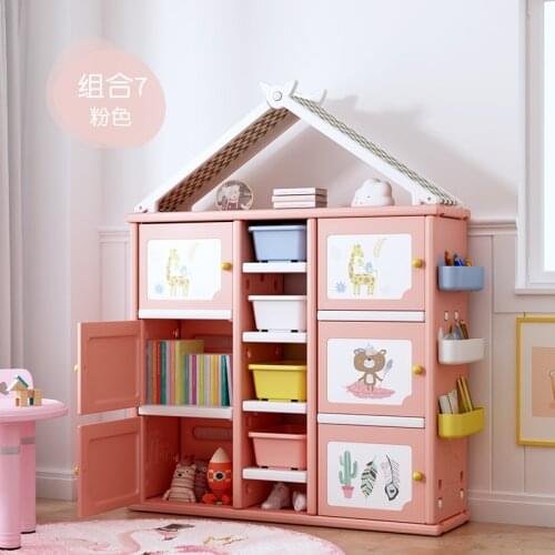 Childrens toy storage shelf organizing cabinet Baby storage cabinet Childrens wardrobe locker Storage shelves multi-layer