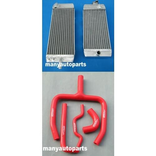 FOR KAWASAKI KXF250 KX250F 2011 2012 2013 2014 2015 2016 Aluminum Radiator With RED /GREEN/BLUE/BLACK HOSE