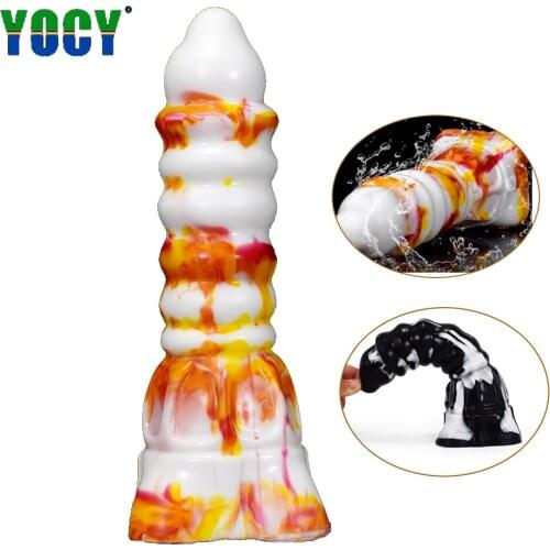 Fantasy Beast Penis Big Anal Plug Vagina Massager Silicone Dildo Fetish Sex Toy Female Flirt With Big Cock Dick Erotic Sex Shop