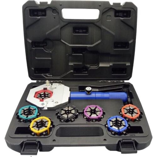 Hydraulic Hose Crimper Kit Hydra-Krimp A/C Pipe Fittings Crimping Tool Set Hydra-Crimper Crimpen Werkzeug Hydra-Krimp A/ C