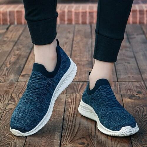 Fashion Mens Sneakers Woman Walking Platform Comfortable Casual Couple Shoes Lace Up Non Slip Flat Footwear Size 36-46