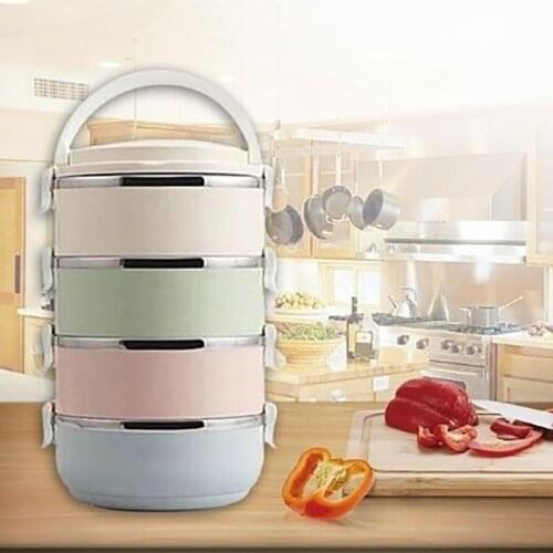 304 Stainless Steel Japanese Lunch Box Thermal For Food Portable Lunch Box For Kids Outdoor Picnic Camping Office Workers School