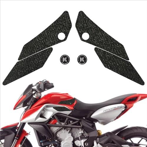 Motorcycle tank grip fuel tank traction pad side knee grip friction sticker for MV AGUSTA 14-15 RIVALE 800 14-15 STRAD ALE 800