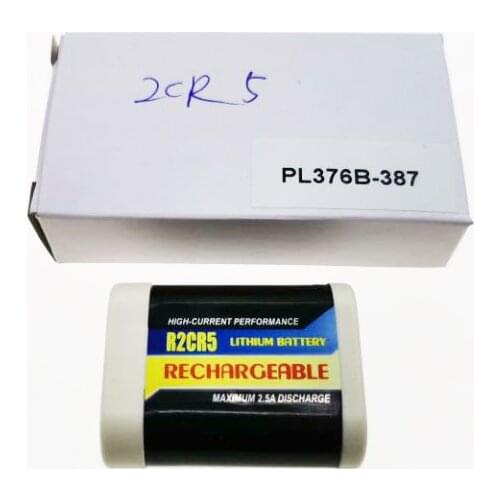 NEW 2CR5 2CR 2CR5 6V 500mah for Canon EOS 1V HS camera Rechargeable lithium Li-ion Li-Fe battery