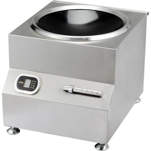 Commercial Induction Cooker 8000W Large Power Electromagnetic Oven Commercial Stainless Steel Stir-fry Furnace SMK-TSAL