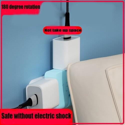 180 Degree Rotating Socket, Creative Wireless One-turn Three-plug, Household Conversion Power Supply Two-hole Socket Converter