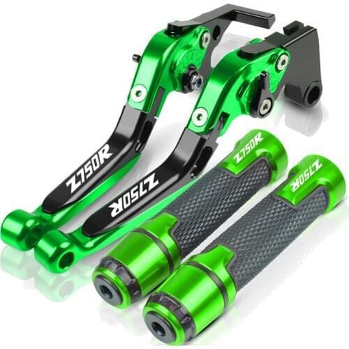 For Kawasaki Z750R Z750 R Z 750R Z 750 R 2011 2012 Motorcycle CNC Brake Clutch Levers Handlebar Grip Handle Hand Grips Cap