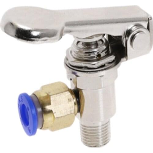 TAC-3P pneumatic air mechanical valve exhaust valve 2 position 3 way M5 internal thread 1/8"BSP external thread pneumatic valve