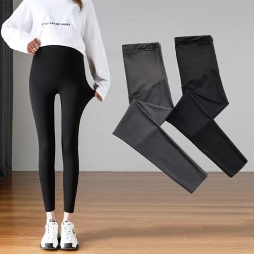 Spring Autumn Thin Pregnant Women Leggings Yoga Casual Skinny Shark Pants Pregnancy Clothes Summer Maternity Trousers Plus Size