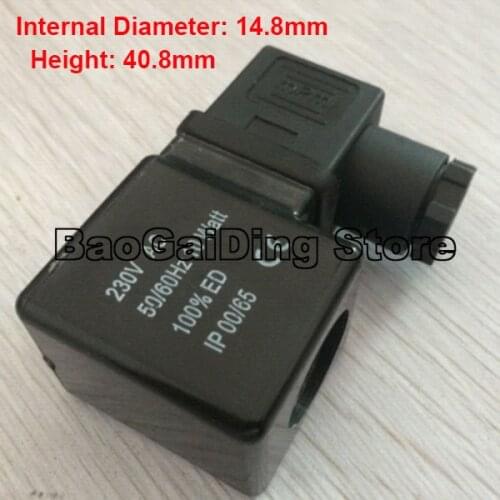 JCM High Pressure Electronic Drain Valve Coil Inner Diameter 14.8mm, Height 40.8mm