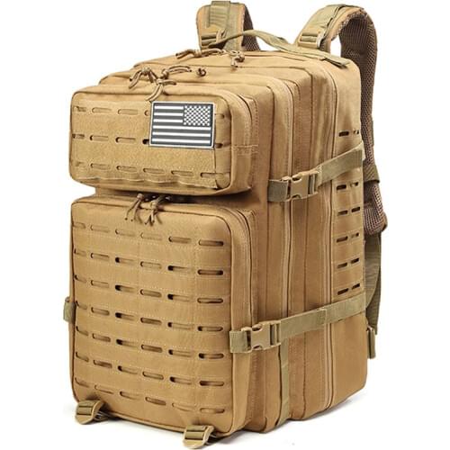 47L Military Backpack Tactical Army Rucksacks Outdoor Sports Camping Hiking Trekking Fishing Hunting Waterproof Bags 900D Nylon