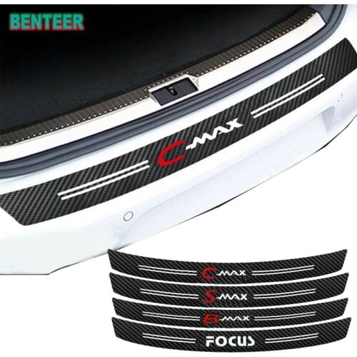 Carbon fiber Car bumper Protector sticker car styling for Ford Focus Smax Cmax Bmax