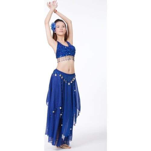 2 PCS Women Belly Dance Costume Set Oriental Dance Costumes Women Belly Dance Dress Bra & Skirt Bellydance Performance Wear 89