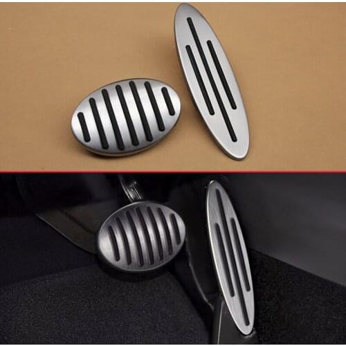 2Pcs Non-Slip Car Gas Brake Pedal For MINI Hatch Coupe Clubman Roadster Convertible F54 F55 F56 F57 F58 F59 F60 F61 LHD Vehicle