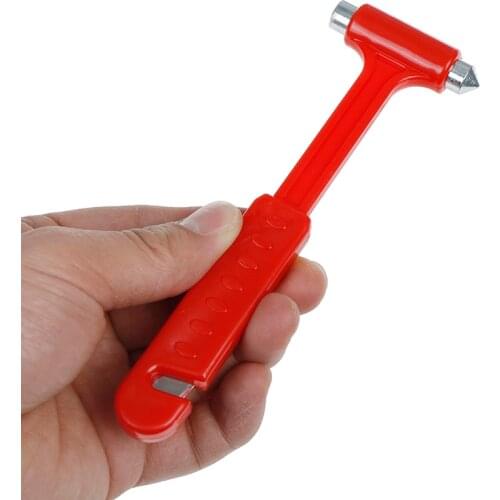 2 In 1 Mini Car Safety Hammer Life-Saving Escape Hammer Cutting Knife Multi Tool Car Window Broken Emergency Glass Breaker