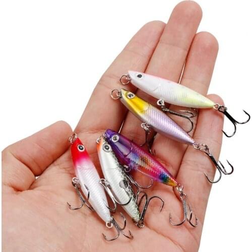 45mm Mini Lifelike Bionic Hard Bait Corrosion-Resistant Reflective Floating Fake Fish Lure With Hooks Fishing Gear Tools