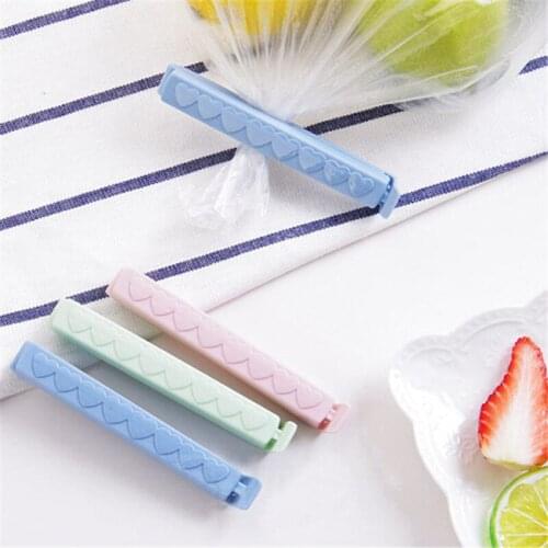 5PCs/Pack Storage Food Snack Plastic Bag Sealing Clips For Food Portable Plastic Packages Clamp Pegs Kitchen Accessories Sealer