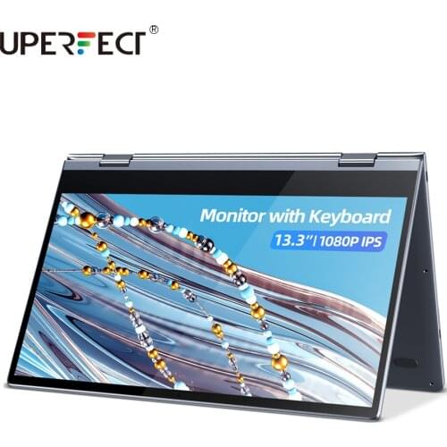 UPERFECT X Rechargeable Portable 13.3 Monitor TouchScreen Keyboard Battery Mobile Phone Screen Lap dock for Samsung Dex Display