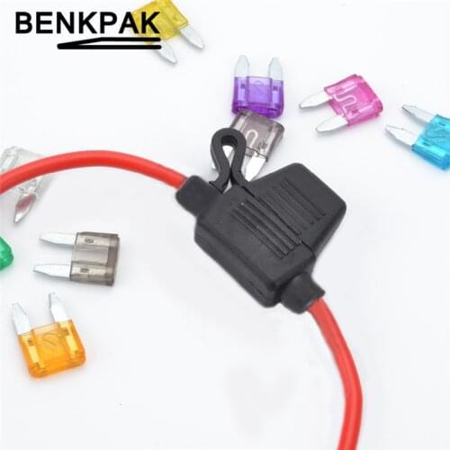 1set car In-Line waterproof auto Fuse Holder with 1pcs auto fuse
