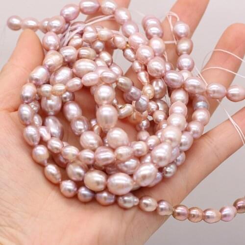 AA High Quality Natural Freshwater Pearl Rice-Shaped Loose Beads For Jewelry Making DIY Bracelet Earring Necklace Accessory