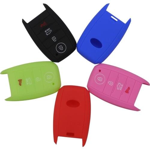 Kutery 3Buttons Key Case Silicone Protect Shell For KIA Cerato Forte Sorento Sedona 2014 2015 2016 Car Styling