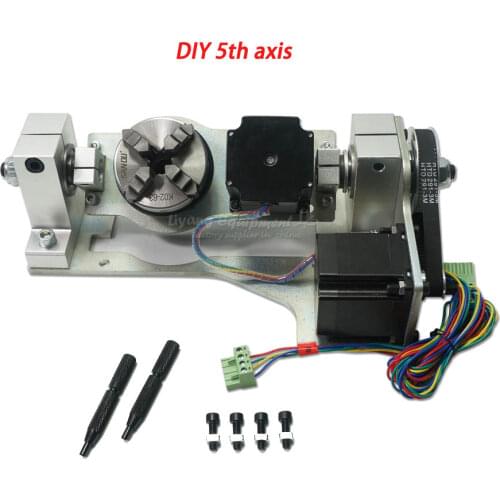 CNC 4th axis / 5th axis ( A aixs, Rotary axis ) with table for cnc router machine