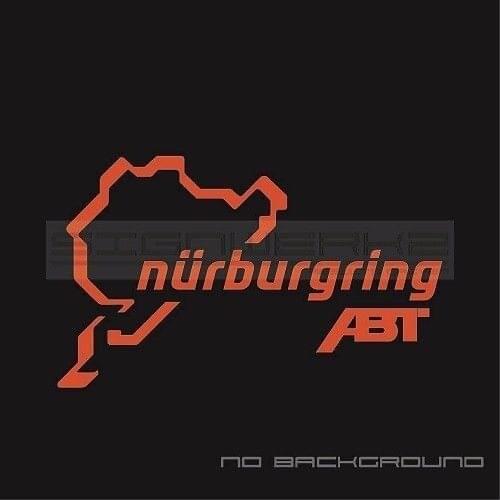 For 2Pcs/Pair ABT Nurburgring Decal Sticker logo emblem A4 S4 S3 S5 TT GTI Golf R RS7 Pair Car Styling